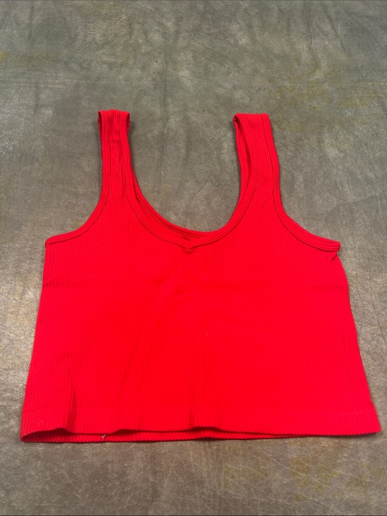 Suzette Collection Other - Suzette Collection seamless ribbed crop top tank - Red